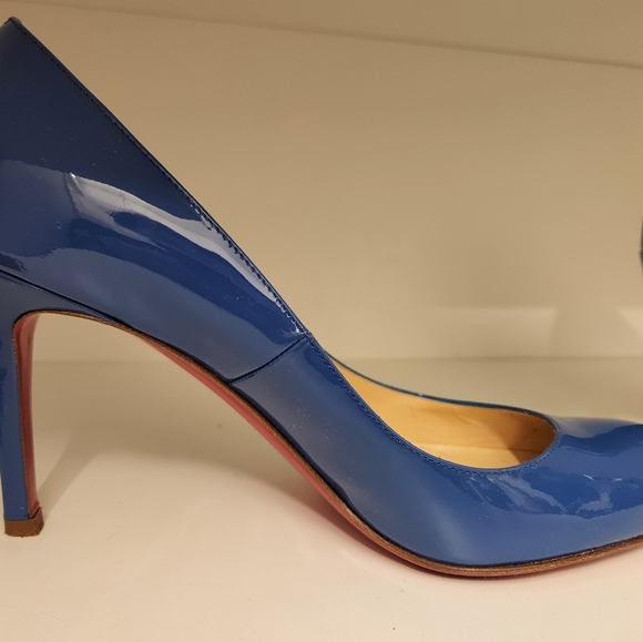 Louboutin Blue Pumps Size 37 - Picture 4 of 5